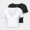 2 Pack - T-Shirt Basic - Black/White -Even and Odd Verkoopwinkel 0836a9e3143c4ceea4691d188304c28c
