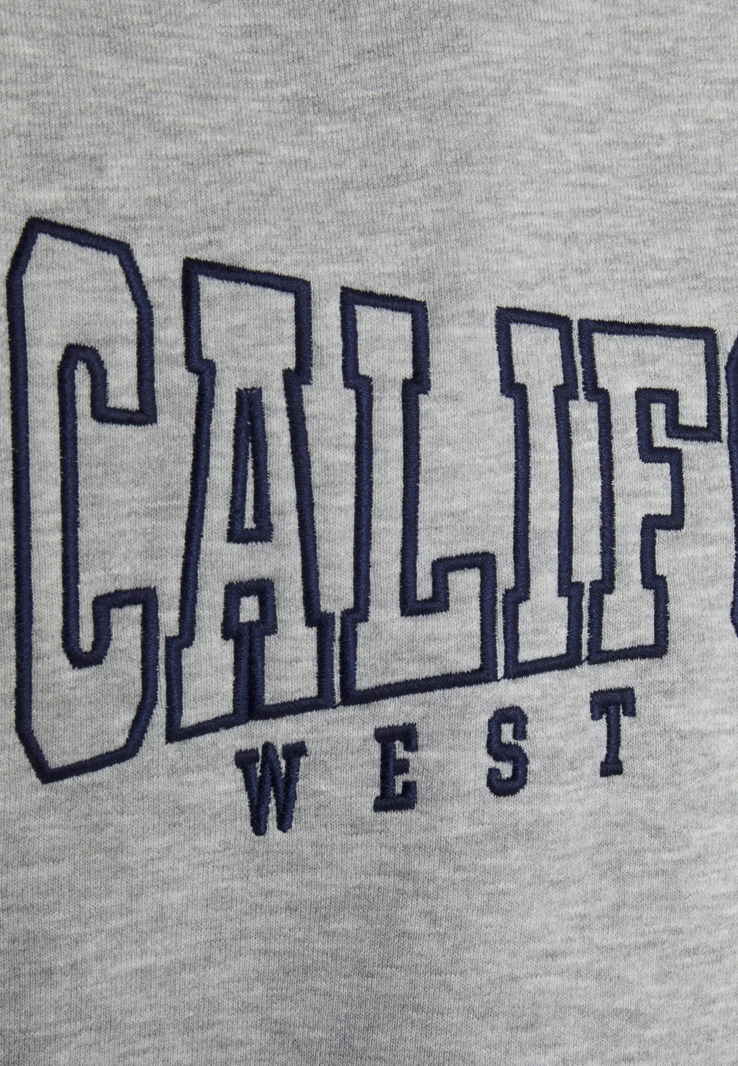 Even&Odd Poloneck With Collar And Embroidery - Sweater - Mottled Light Grey 3 Even&Odd Poloneck With Collar And Embroidery - Sweater - Mottled Light Grey - Afbeelding 3