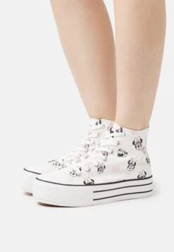 Even&Odd Disney Minnie Mouse - Sneakers Hoog - Rose Gold-Coloured/White