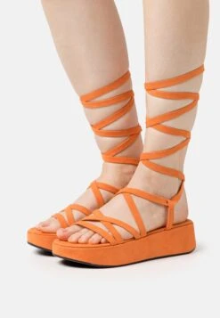 Even and Odd Verkoopwinkel 34 Even&Odd Sandalen Met Plateauzool - Orange