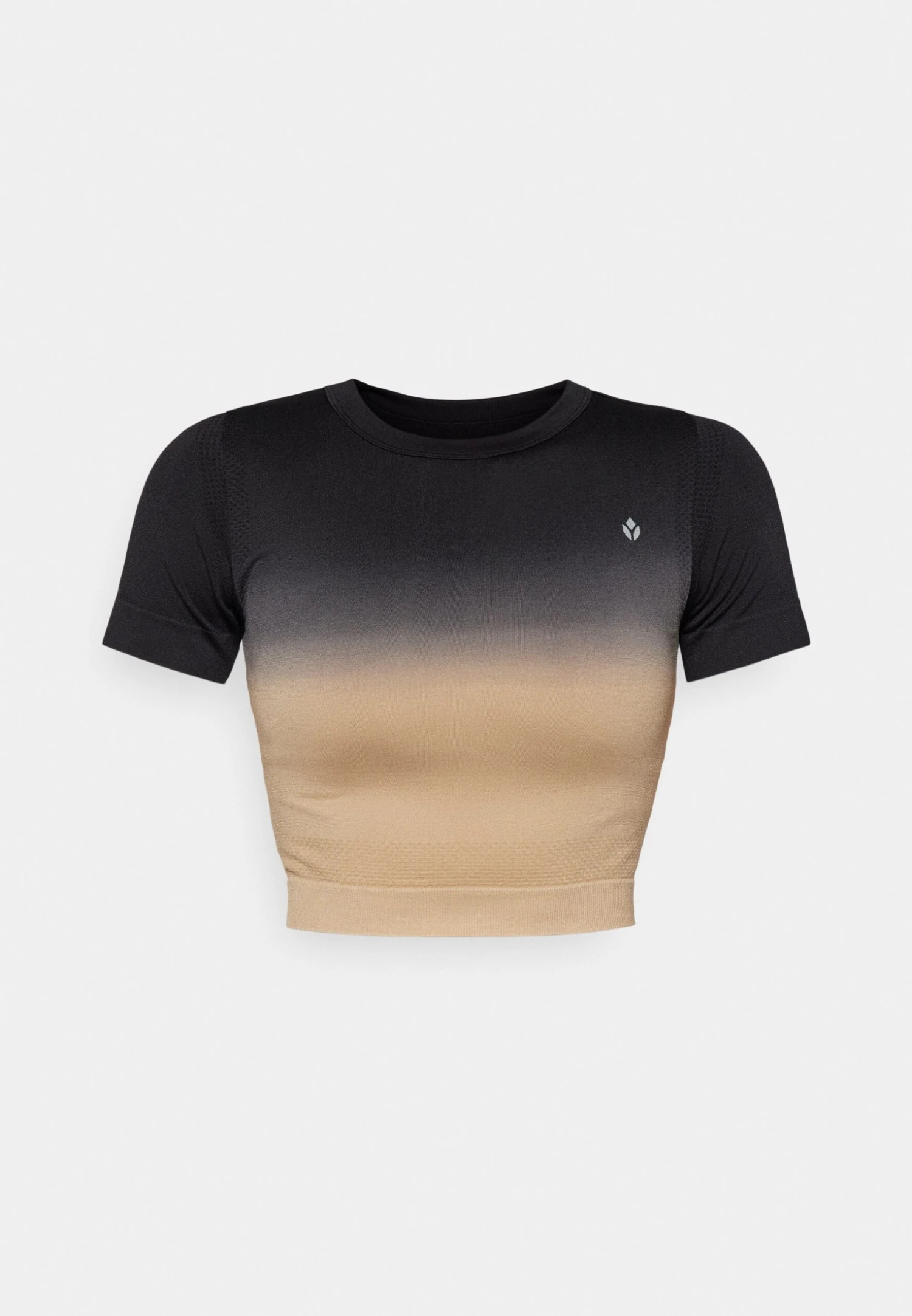 SEAMLESS PRINTED T-SHIRT - T-shirt Print - Light Brown/black 5 SEAMLESS PRINTED T-SHIRT - T-shirt Print - Light Brown/black - Afbeelding 5