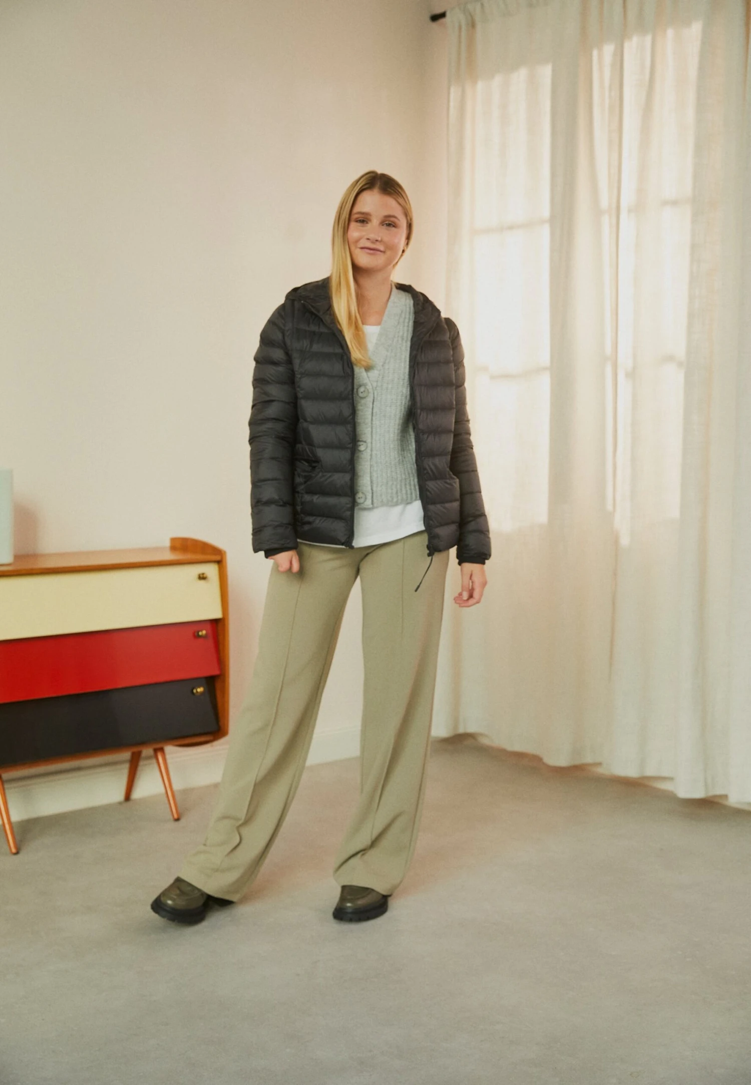 Even&Odd Gewatteerde Jas - Black 2 Even&Odd Gewatteerde Jas - Black - Afbeelding 2