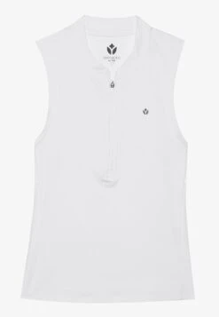 SLEEVELESS TENNIS TOP WITH 1/2 ZIP & BACK CUT OUT - Top - Dark Blue 12 SLEEVELESS TENNIS TOP WITH 1/2 ZIP & BACK CUT OUT - Top - Dark Blue -Even and Odd Verkoopwinkel 37b9cf8fcb664e219cb602aaf693ca04 1