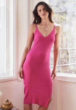 Even&Odd Gebreide Jurk - Pink