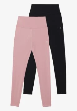ESSENTIAL 2 PACK FULL LENGTH HIGH RISE LEGGINGS - Tights - Black/mauve 8 ESSENTIAL 2 PACK FULL LENGTH HIGH RISE LEGGINGS - Tights - Black/mauve -Even and Odd Verkoopwinkel 485e6b3418ad434096a35fc83f520071