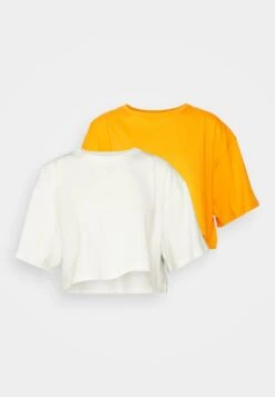 Ultra Crop Tee 2Pack - T-Shirt Basic - White/Orange 10 Ultra Crop Tee 2Pack - T-Shirt Basic - White/Orange -Even and Odd Verkoopwinkel 5ad54ddd5c6844478fef39e643514f69