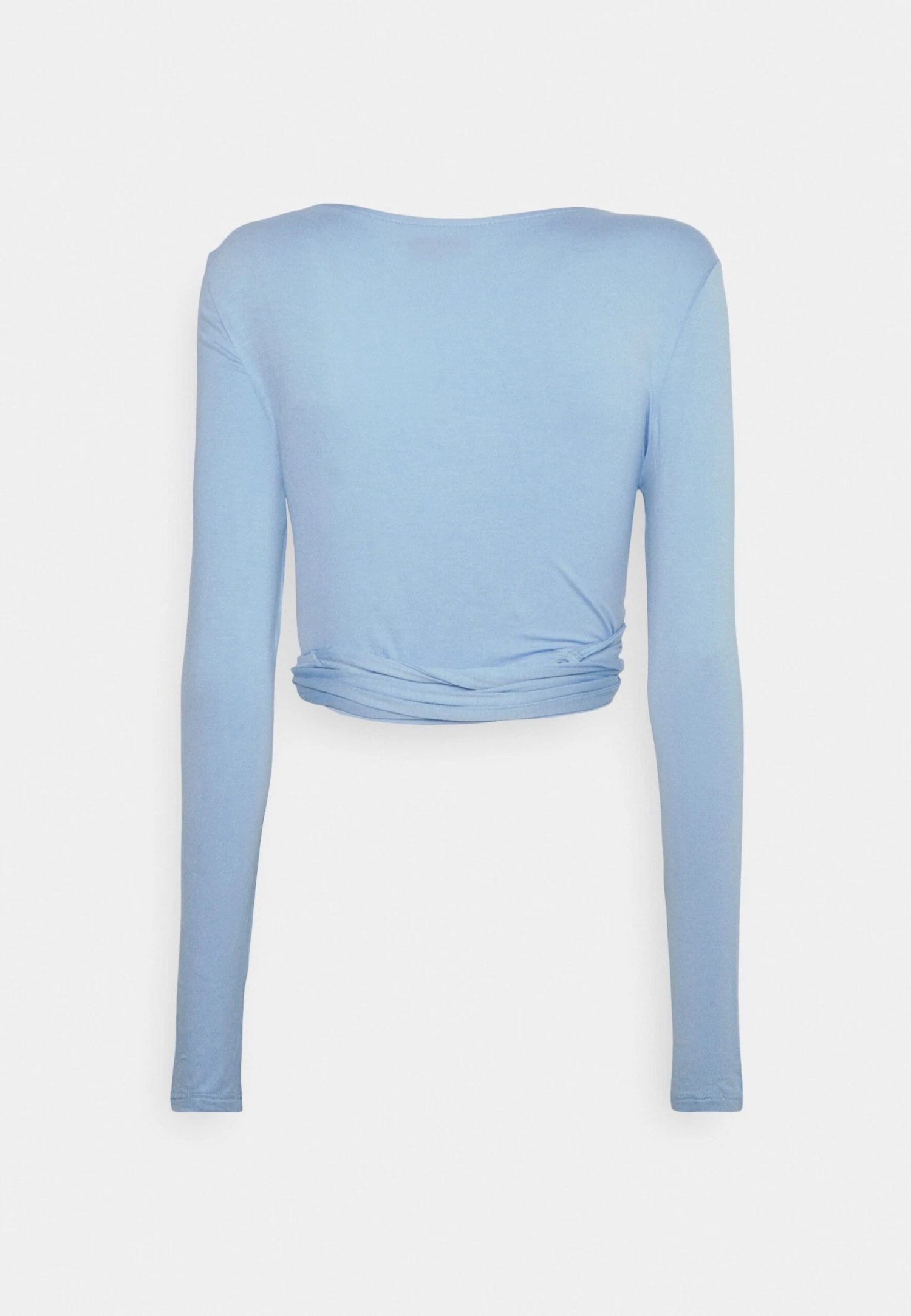 Cropped Wrap - Longsleeve - Light Blue 2 Cropped Wrap - Longsleeve - Light Blue - Afbeelding 2