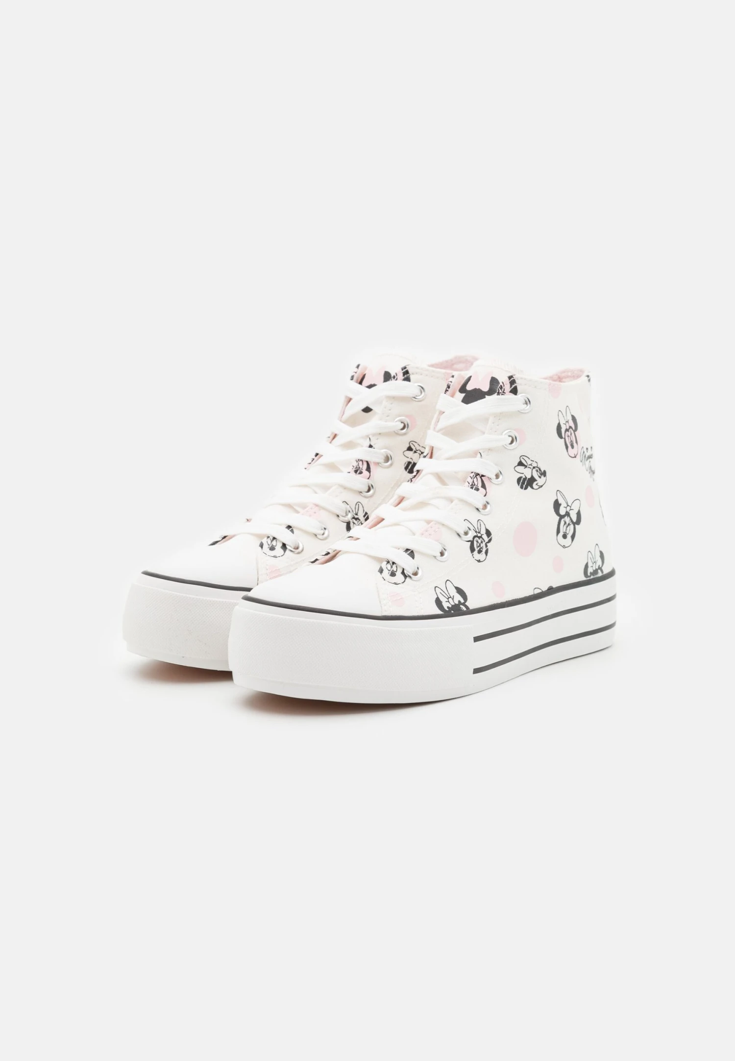Even&Odd Disney Minnie Mouse - Sneakers Hoog - Rose Gold-Coloured/White 3 Even&Odd Disney Minnie Mouse - Sneakers Hoog - Rose Gold-Coloured/White - Afbeelding 3