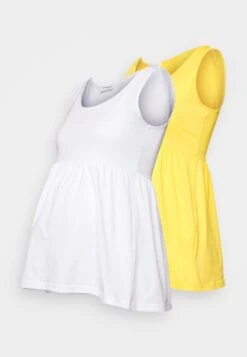 2 Pack - Top - White/Yellow 12 2 Pack - Top - White/Yellow -Even and Odd Verkoopwinkel 70497ead872143be9360b1d28b71d356