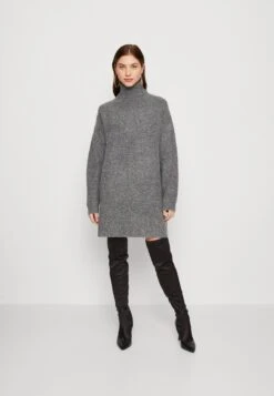Even&Odd Gebreide Jurk - Dark Grey