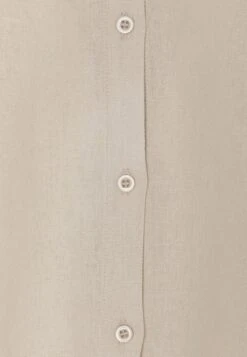 Even&Odd Linen-Mix Button Down Blouse - Overhemdblouse - Beige -Even and Odd Verkoopwinkel 9cc57ab68b7349da903d38483eeb3286