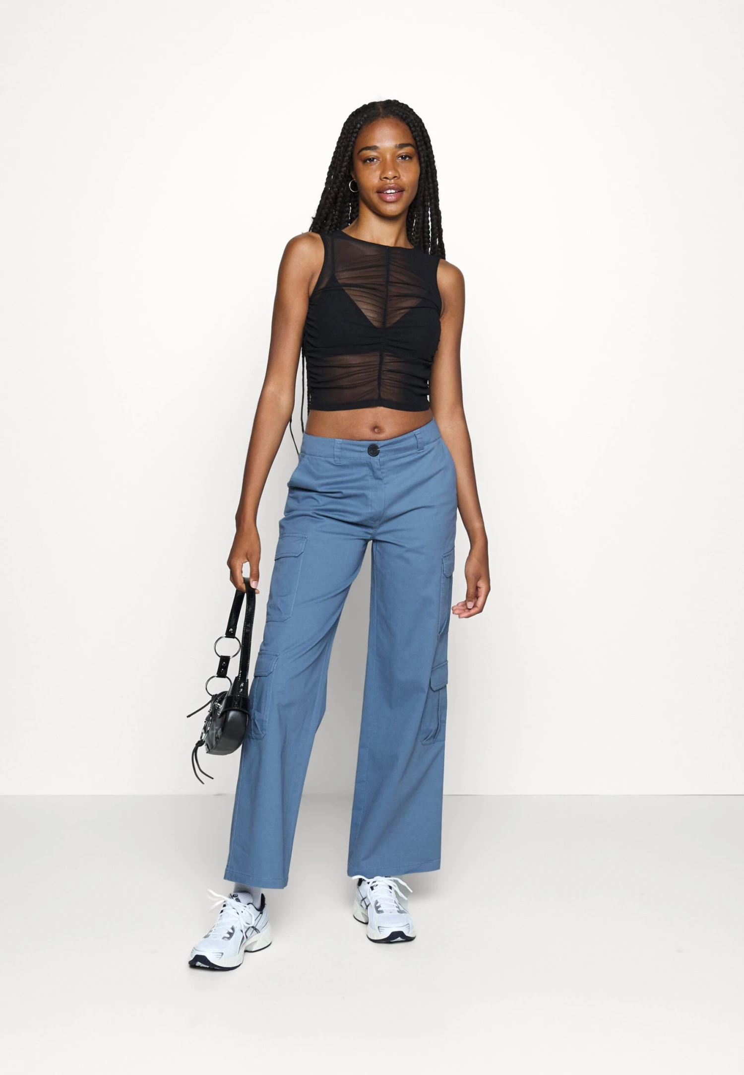 Even&Odd Racer Tule Top- Top - Black 2 Even&Odd Racer Tule Top- Top - Black - Afbeelding 2