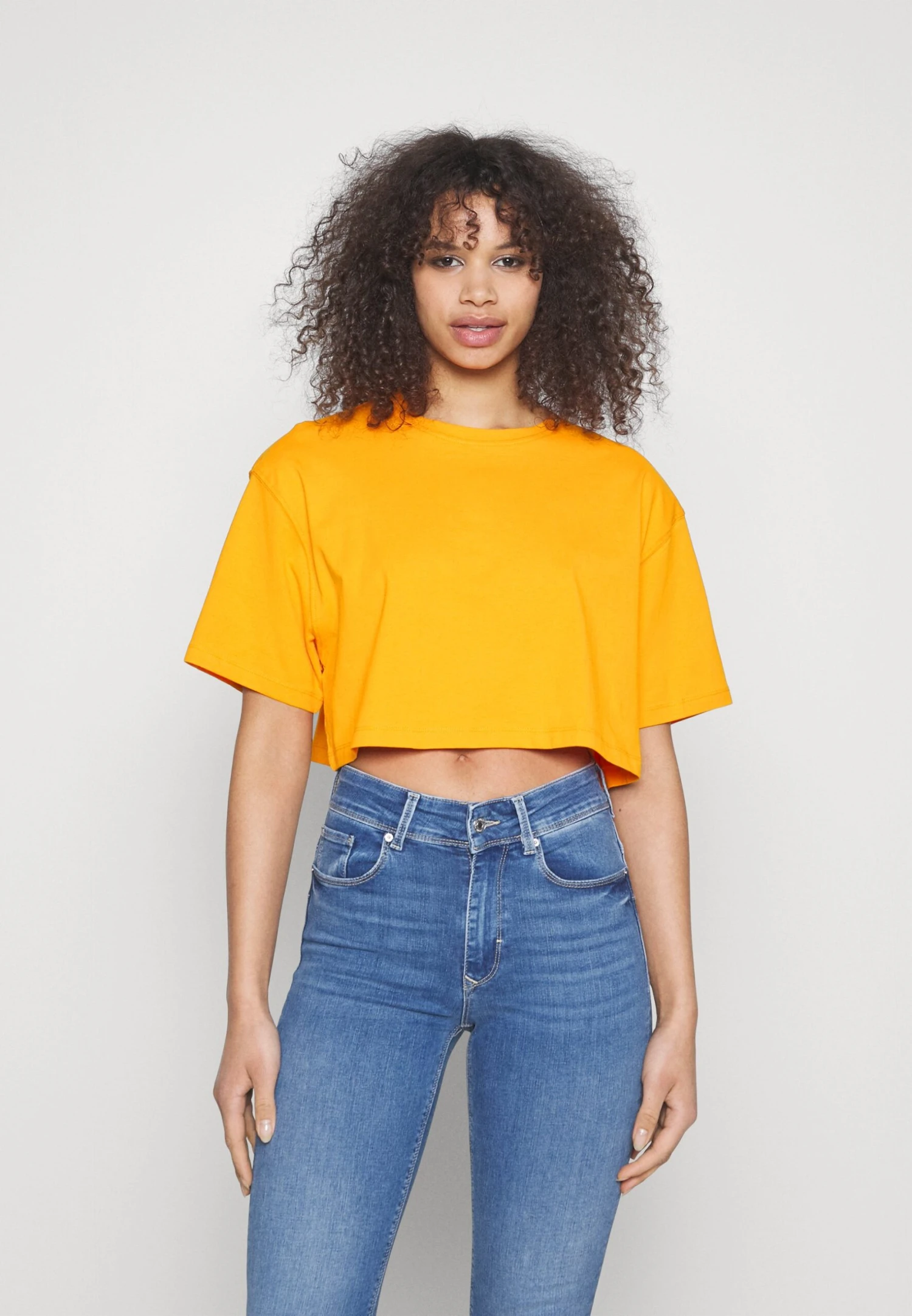 Ultra Crop Tee 2Pack - T-Shirt Basic - White/Orange 2 Ultra Crop Tee 2Pack - T-Shirt Basic - White/Orange - Afbeelding 2