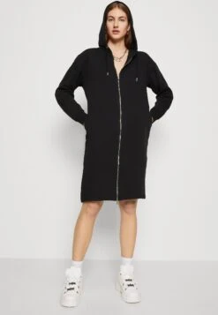 Even&Odd Extra Long Jacket- Sweater Met Rits - Black -Even and Odd Verkoopwinkel e80825b3a7d84333a011132c243edd8b
