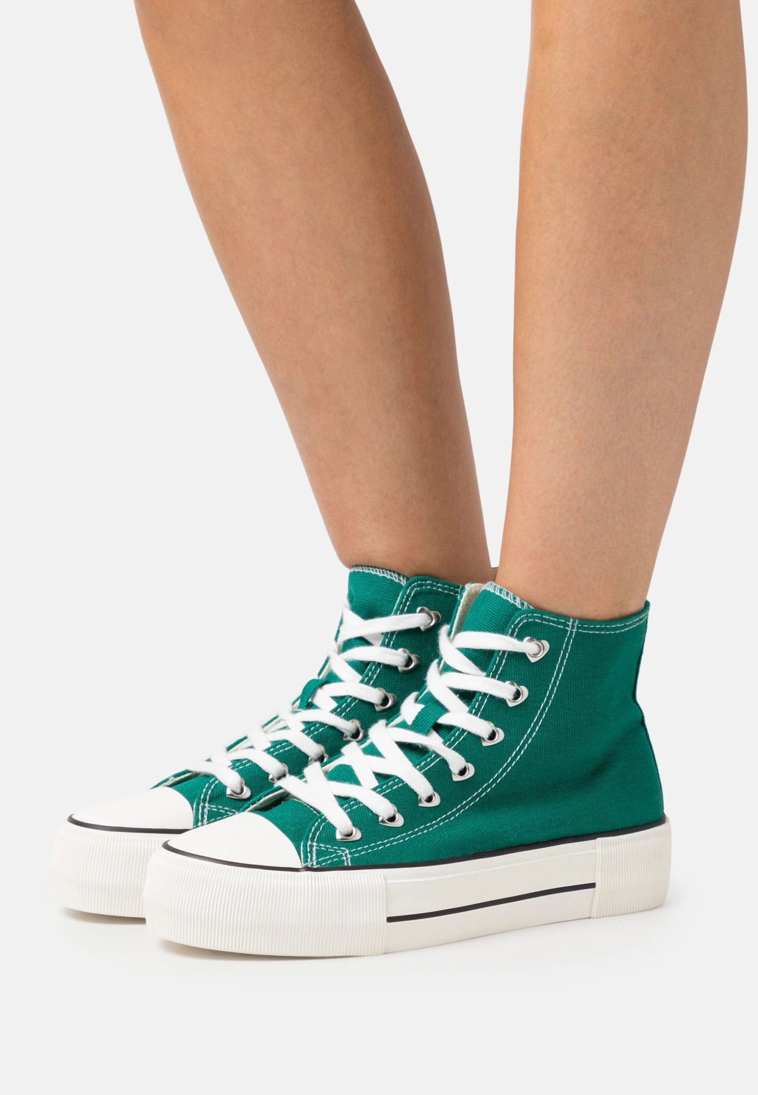 Even&Odd Sneakers Hoog - Green 1 Even&Odd Sneakers Hoog - Green